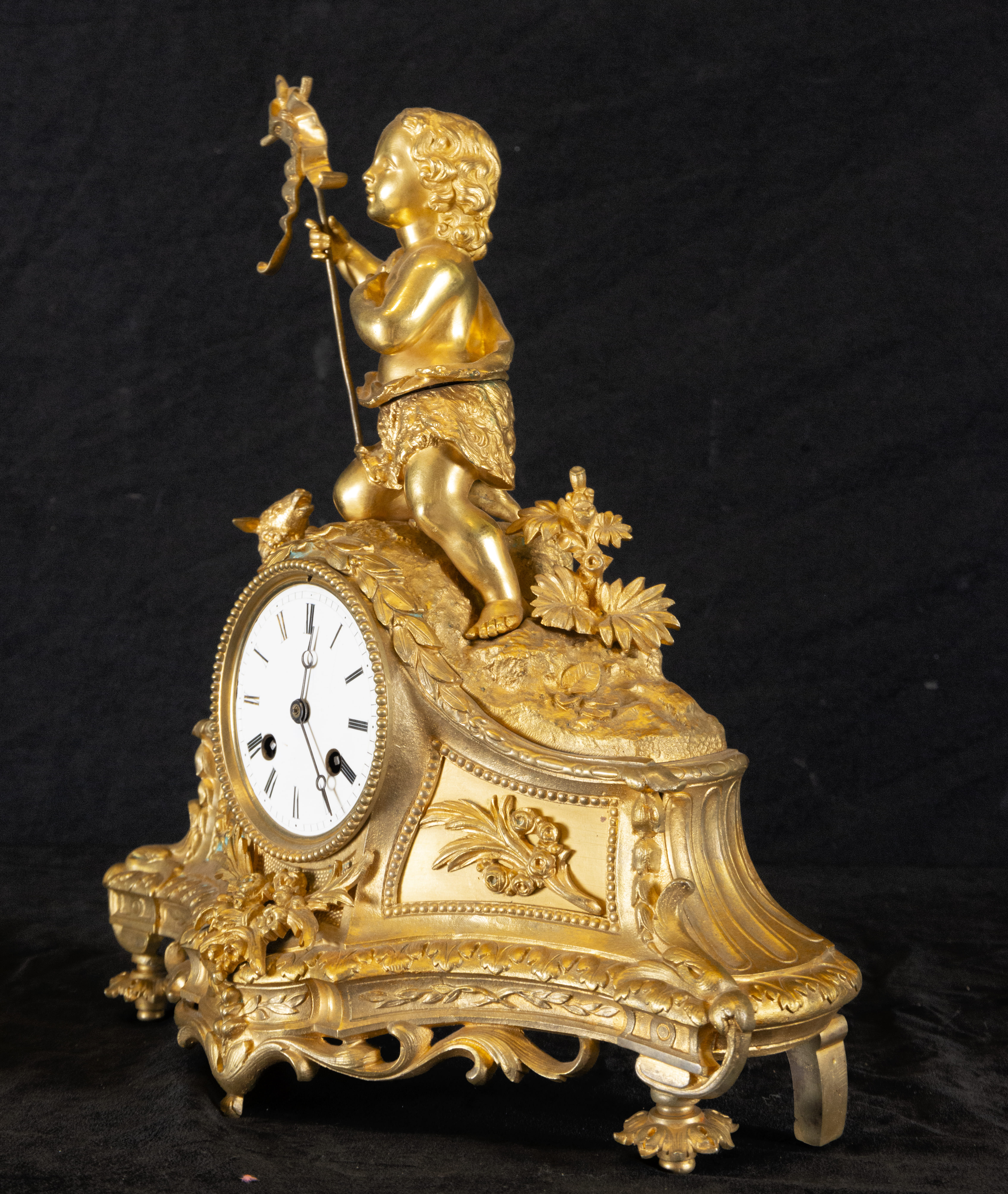 Complete French garrison in mercury gilt bronze in Louis XV style, 19th century French work - Image 5 of 7