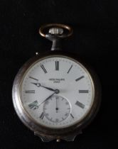 Pocket watch with rare iron case, late 19th century