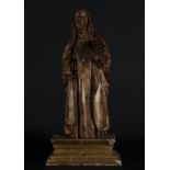 Madeleine from Mechelen in oak wood in its color, with remains of polychrome, work from South German