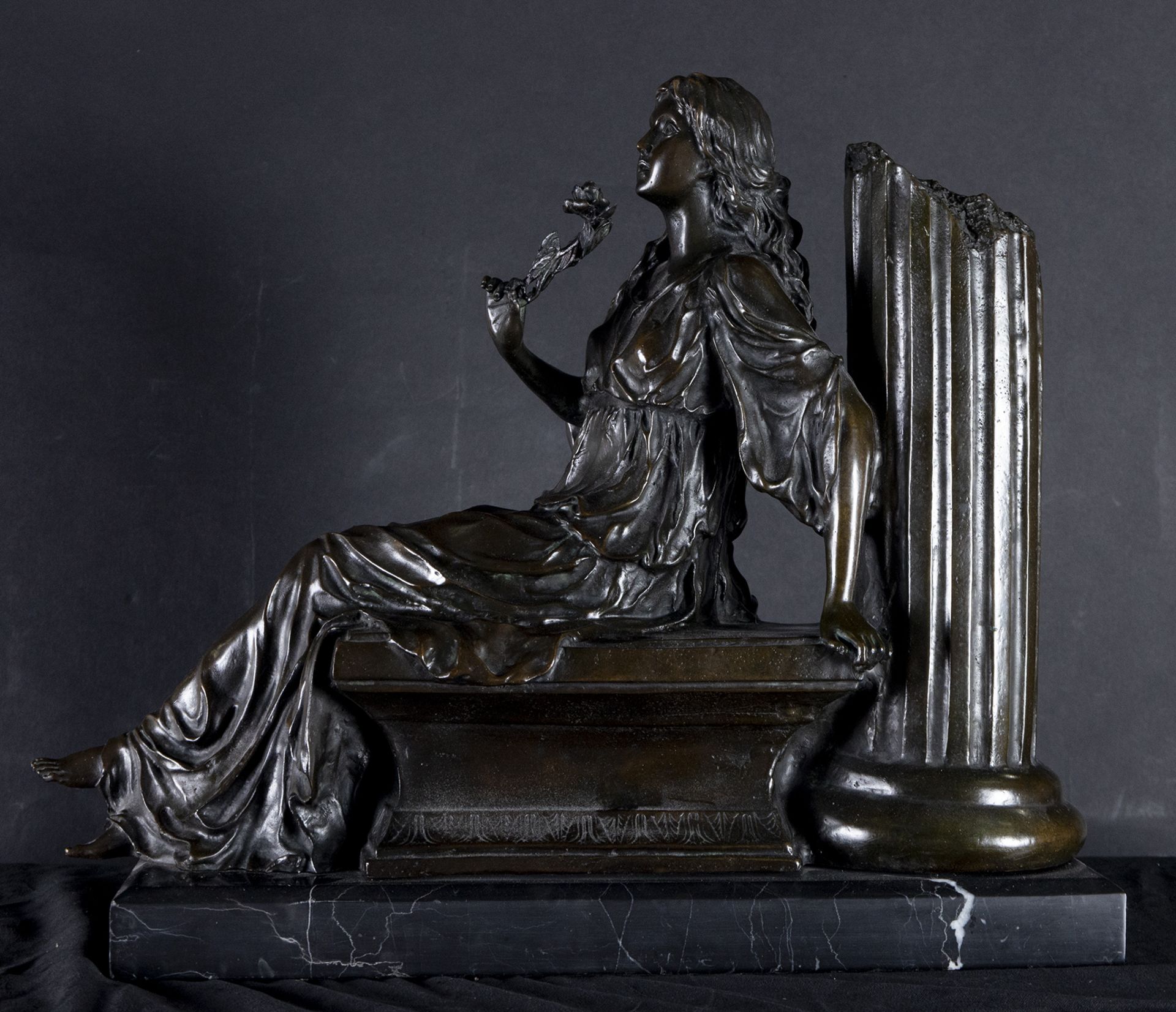 Juliet in Patinated Bronze, 19th century
