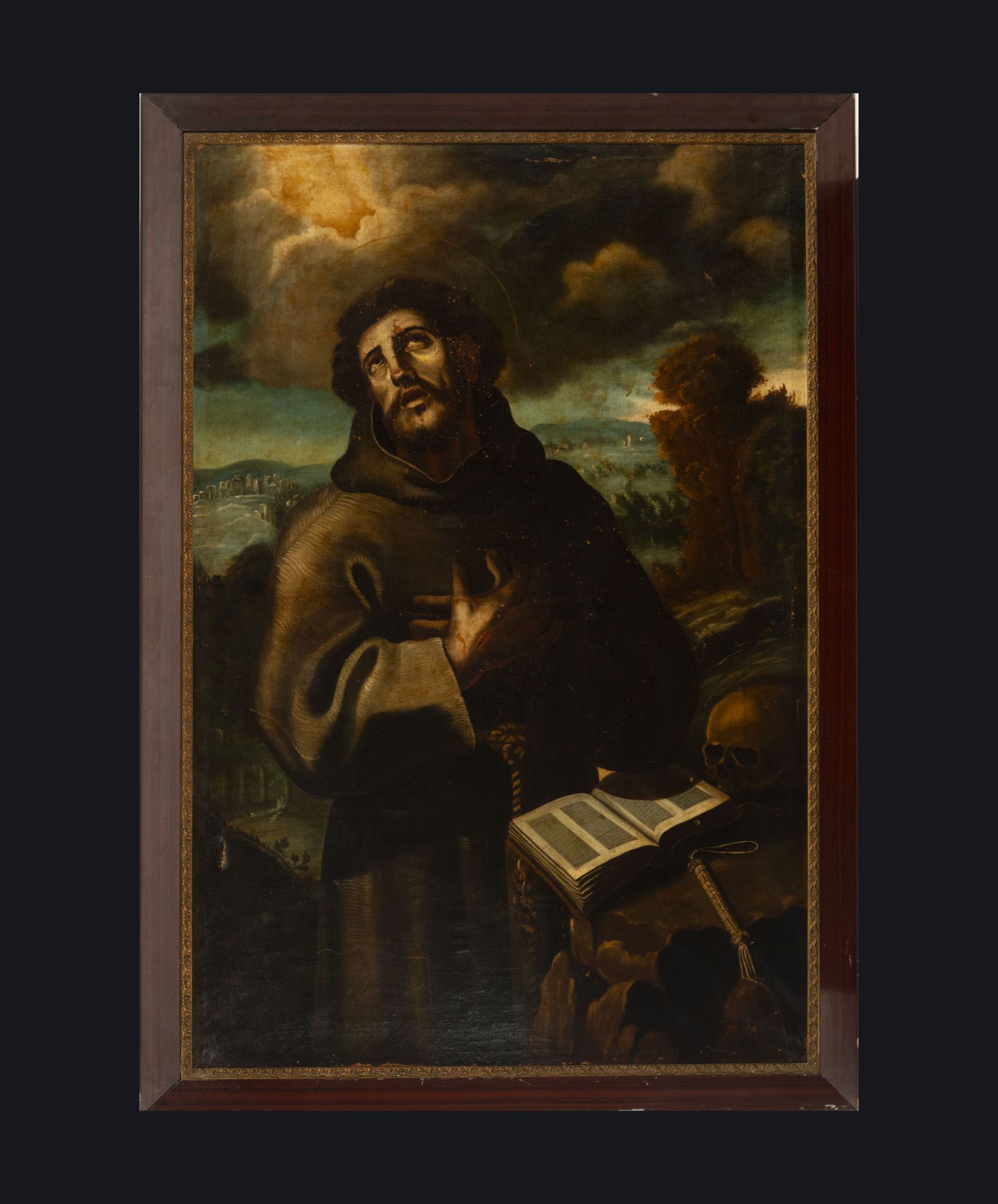 Important Great Saint Francis of Assisi in Meditation, Pedro de Orrente (Murcia, 1580-Valencia, 1645