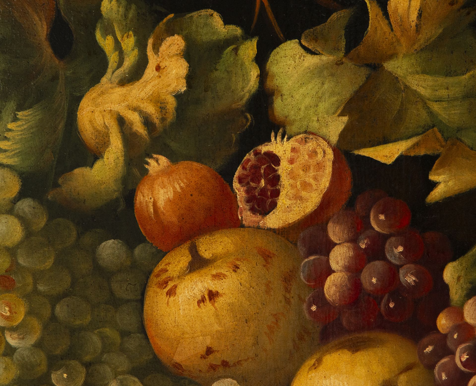 Large Italian Still Life of Fruits and Game from the 18th century, oil on canvas - Image 4 of 5