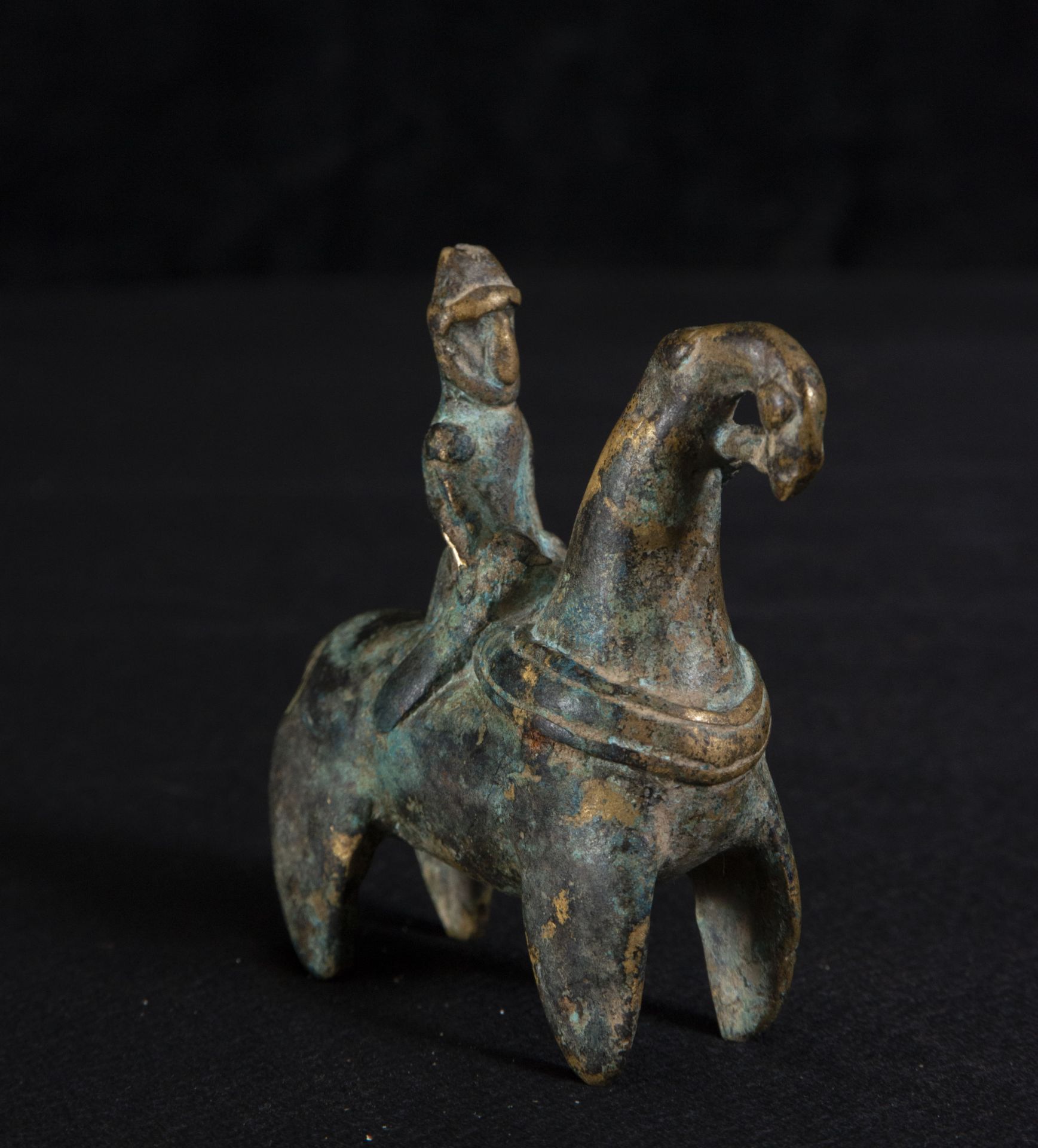 African bronze horse rider, Niger, 18th - 19th centuries