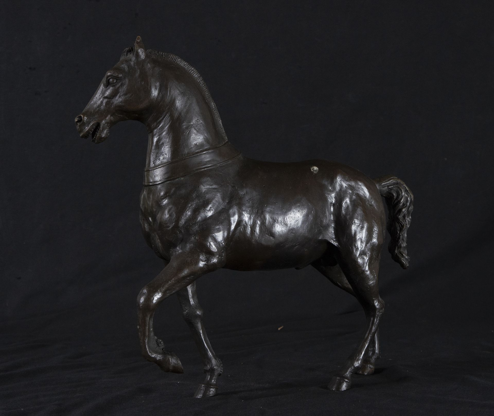 "Grand Tour" bronze model of a Great Horse, Italy, 19th century - Image 3 of 3