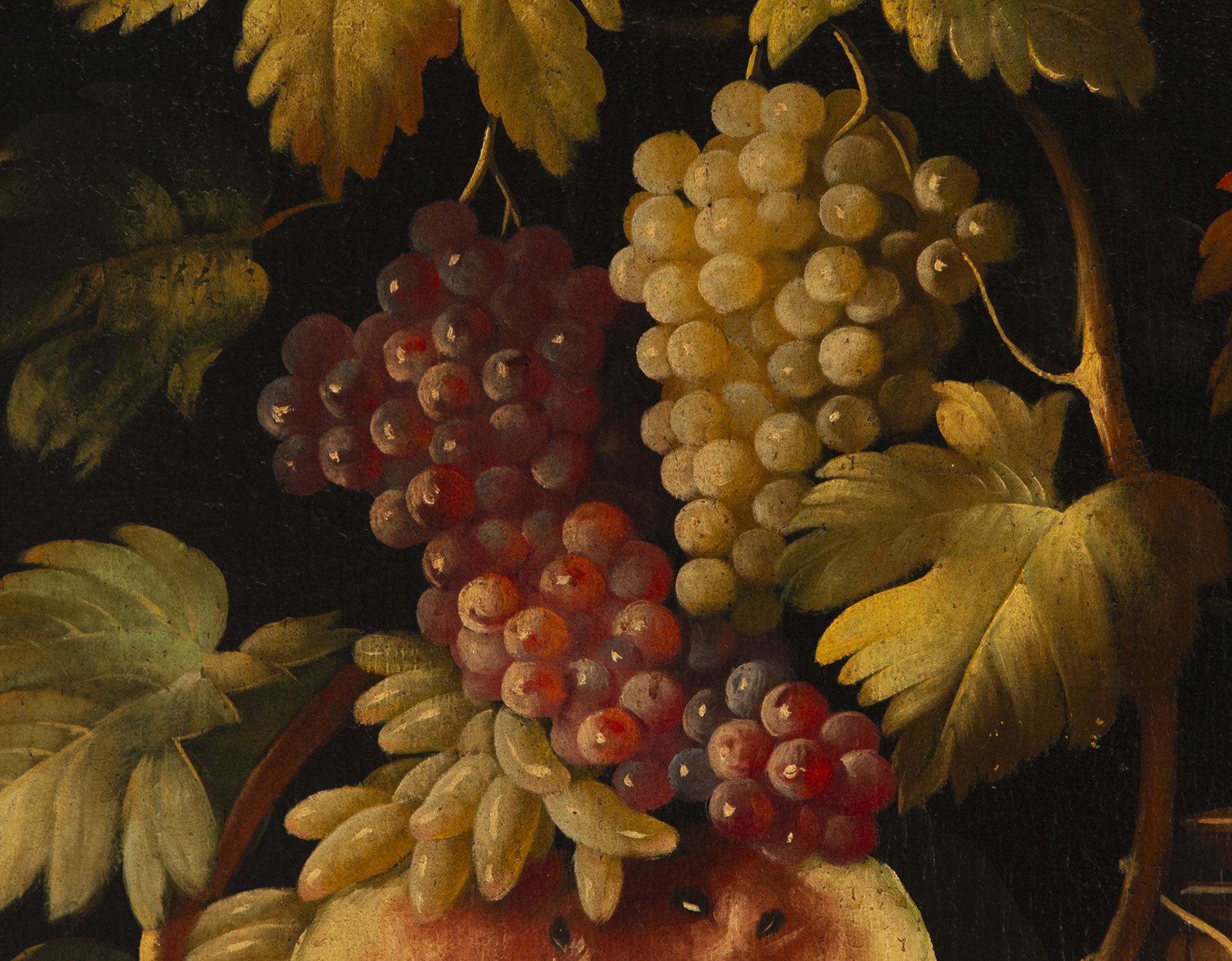 Large Italian Still Life of Fruits and Game from the 18th century, oil on canvas - Image 3 of 5