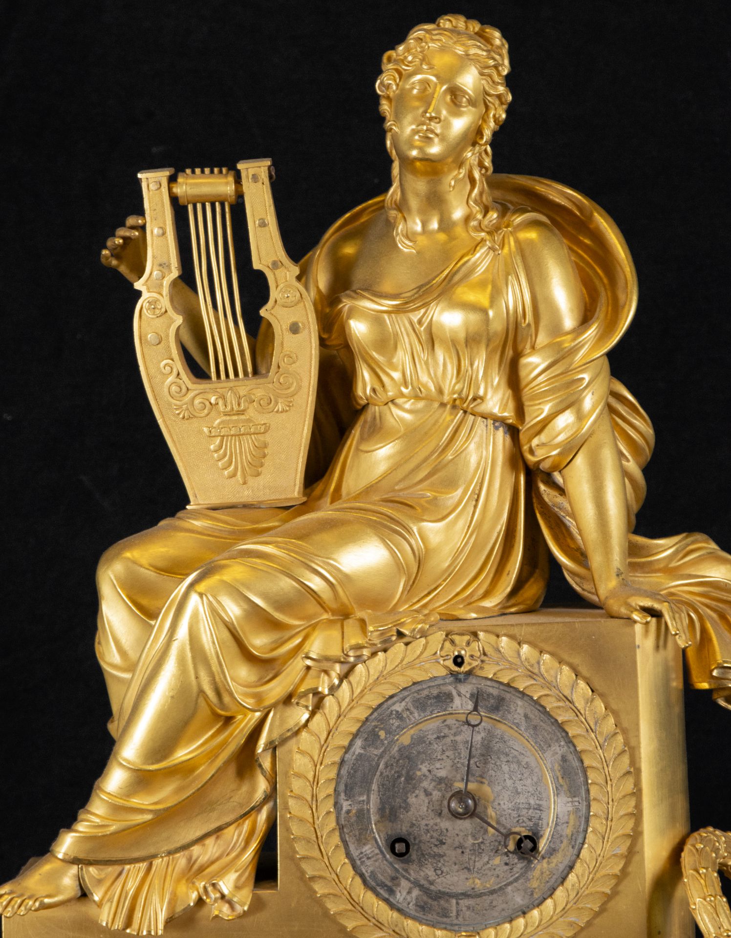 Important French Empire period table clock, early 19th century, in mercury gilt bronze - Image 2 of 6