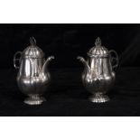 Pair of Cruet Cruets from the 18th century, Mexican colonial work, Viceroyalty of New Spain