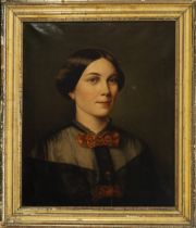 Portrait of Lady, 19th century Italian school, Sicily