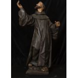 Large Carving Saint Francis, 17th century Portuguese school