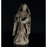 Portuguese Virgin in Alabaster carving, possibly 17th century, Portuguese work