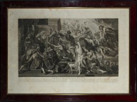 "The Apotheosis of Henry IV and the Proclamation of the Regency of Marie de' Medici", Large Engravin