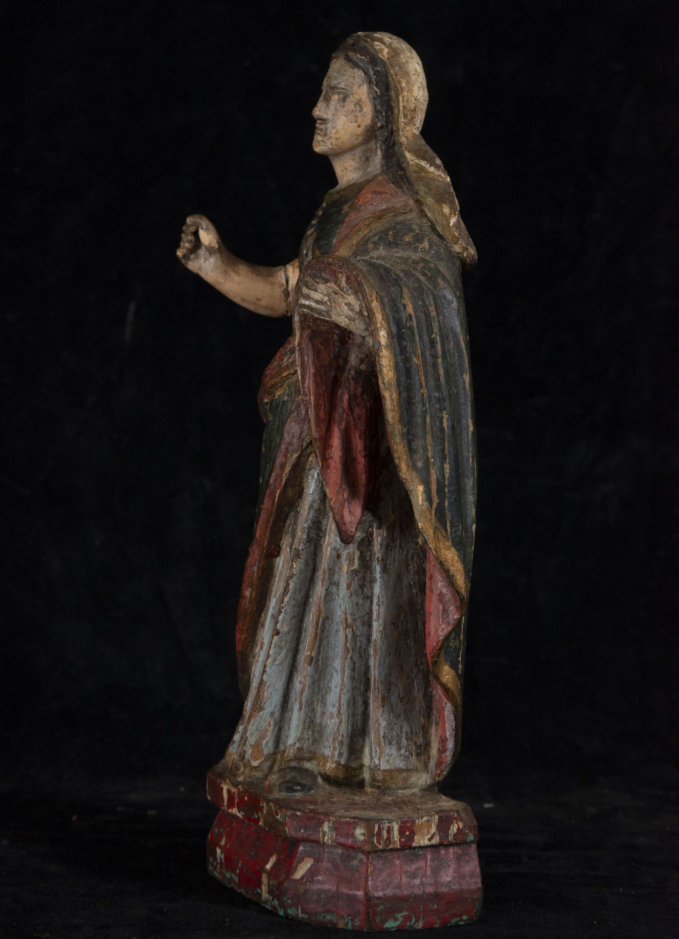 Magdalene, Quito school, 17th century colonial work - Image 3 of 4