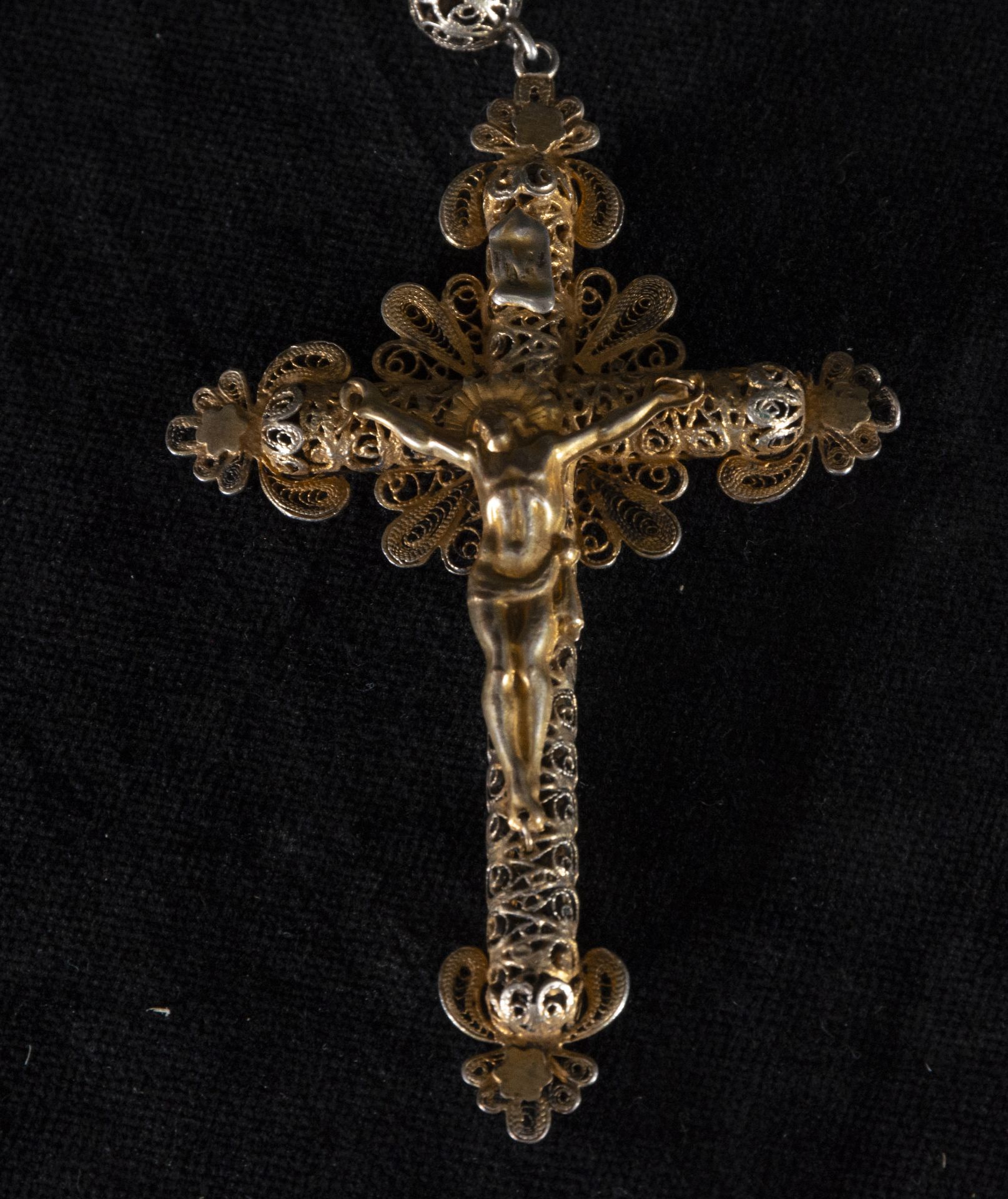 Filigree Rosary in Sterling Silver, 19th Century - Bild 2 aus 3