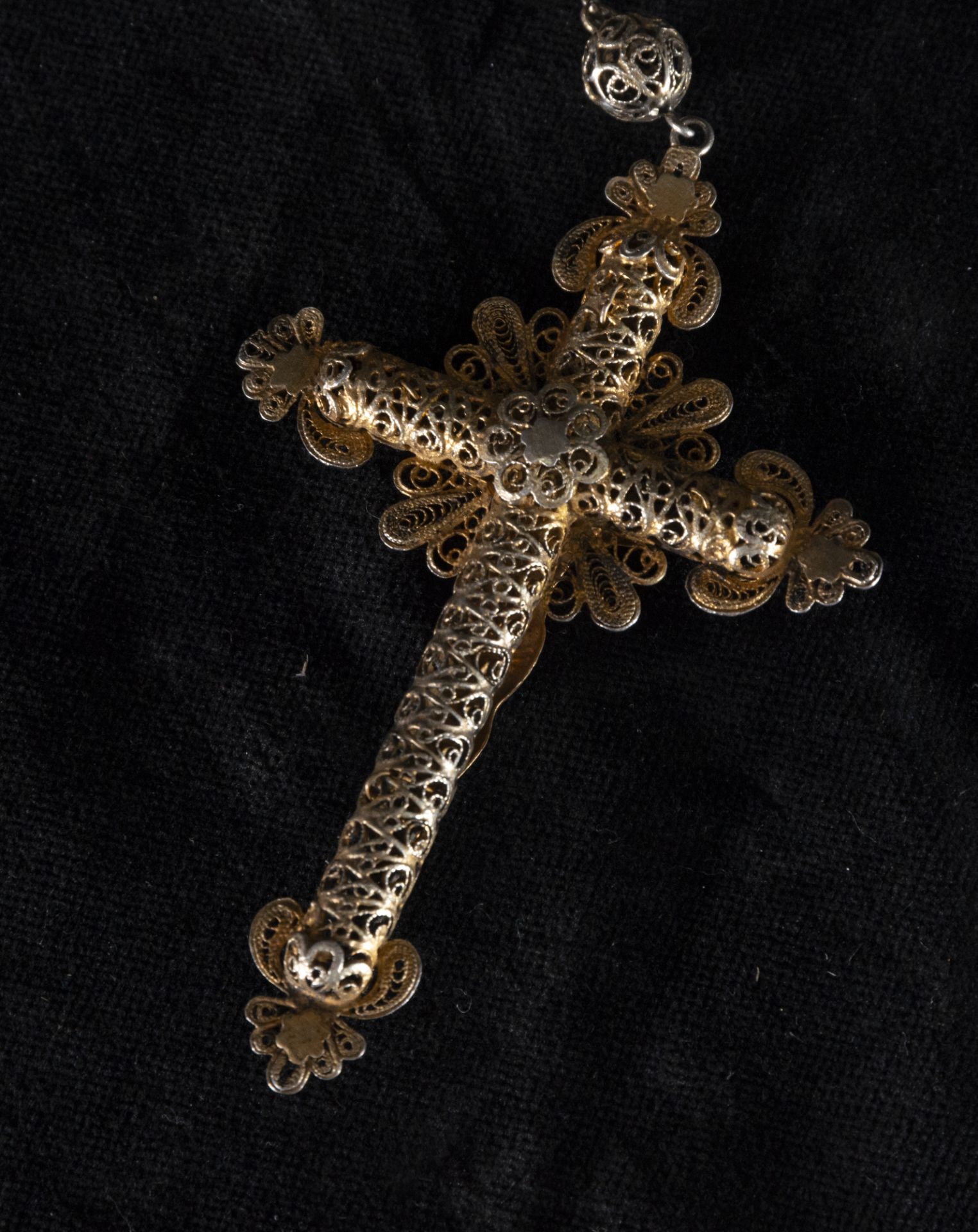 Filigree Rosary in Sterling Silver, 19th Century - Bild 3 aus 3