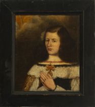 Portrait of a Young Girl at her Communion, 17th century Madrid school