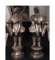 Pair of large and important Venetian "Morettos" from the late 18th century