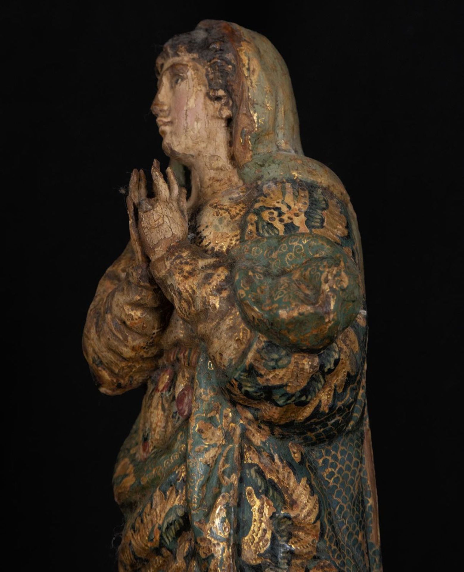 Exquisite colonial Immaculate Conception, Quito, Ecuador, 18th century - Image 3 of 6