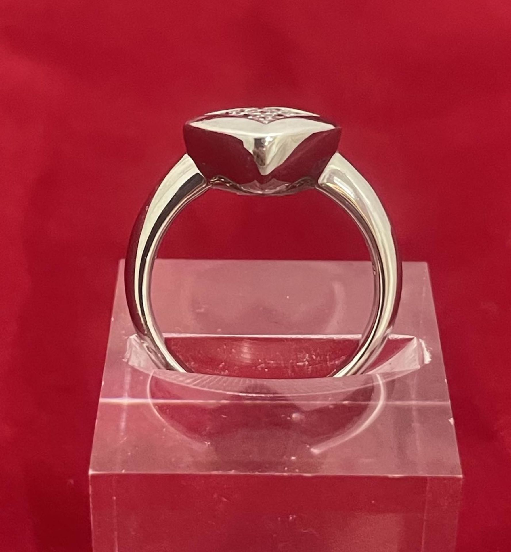 18kt white gold solitaire ring - Image 3 of 4