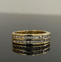 18 kt Yellow Gold and Diamonds Ring