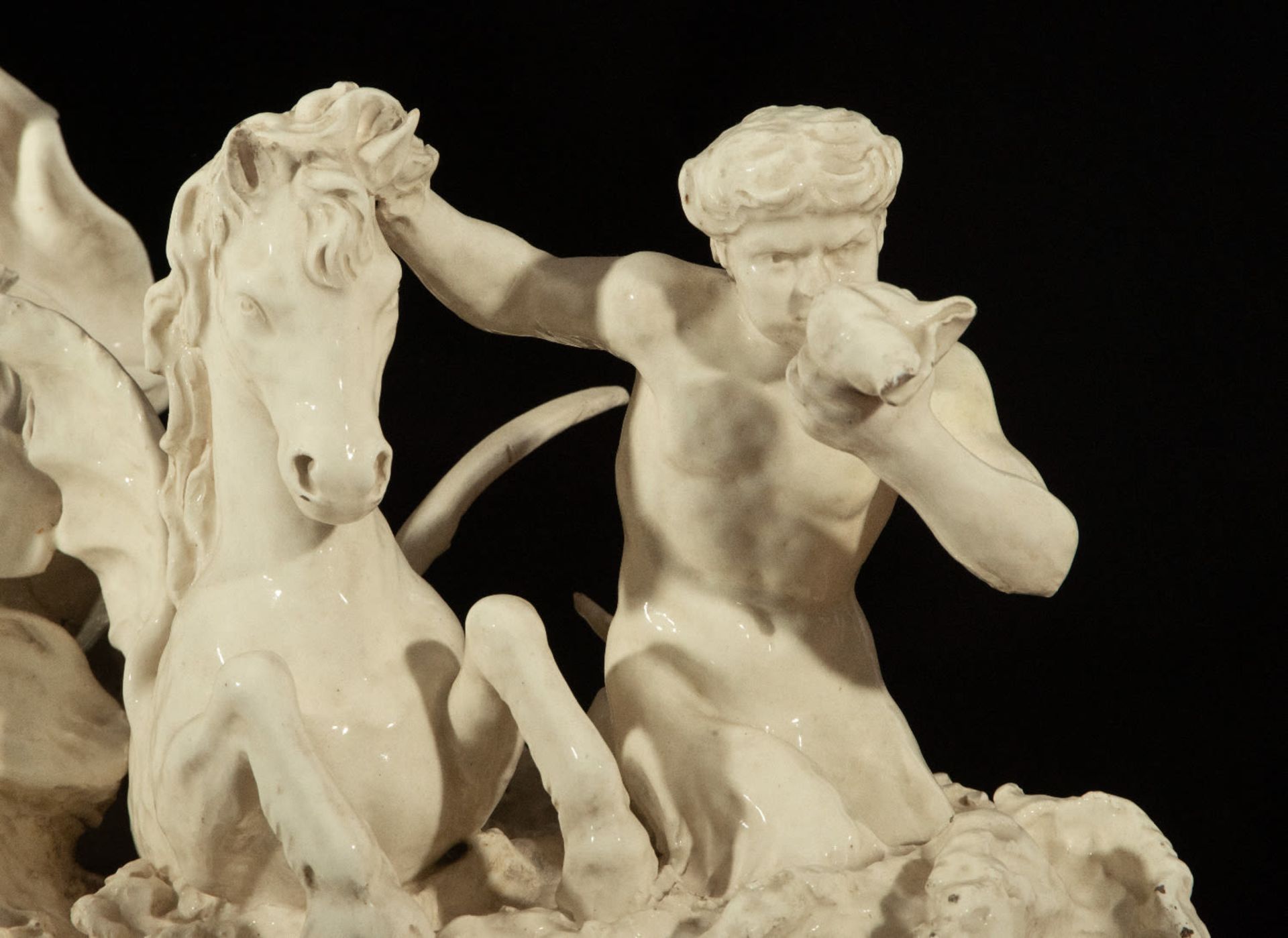 The Triumph of Neptune, an important large ceramic group from the Royal Factory of Capodimonte from  - Image 2 of 4