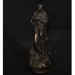 Immaculate Conception in Patinated Bronze, 18th century, Germany