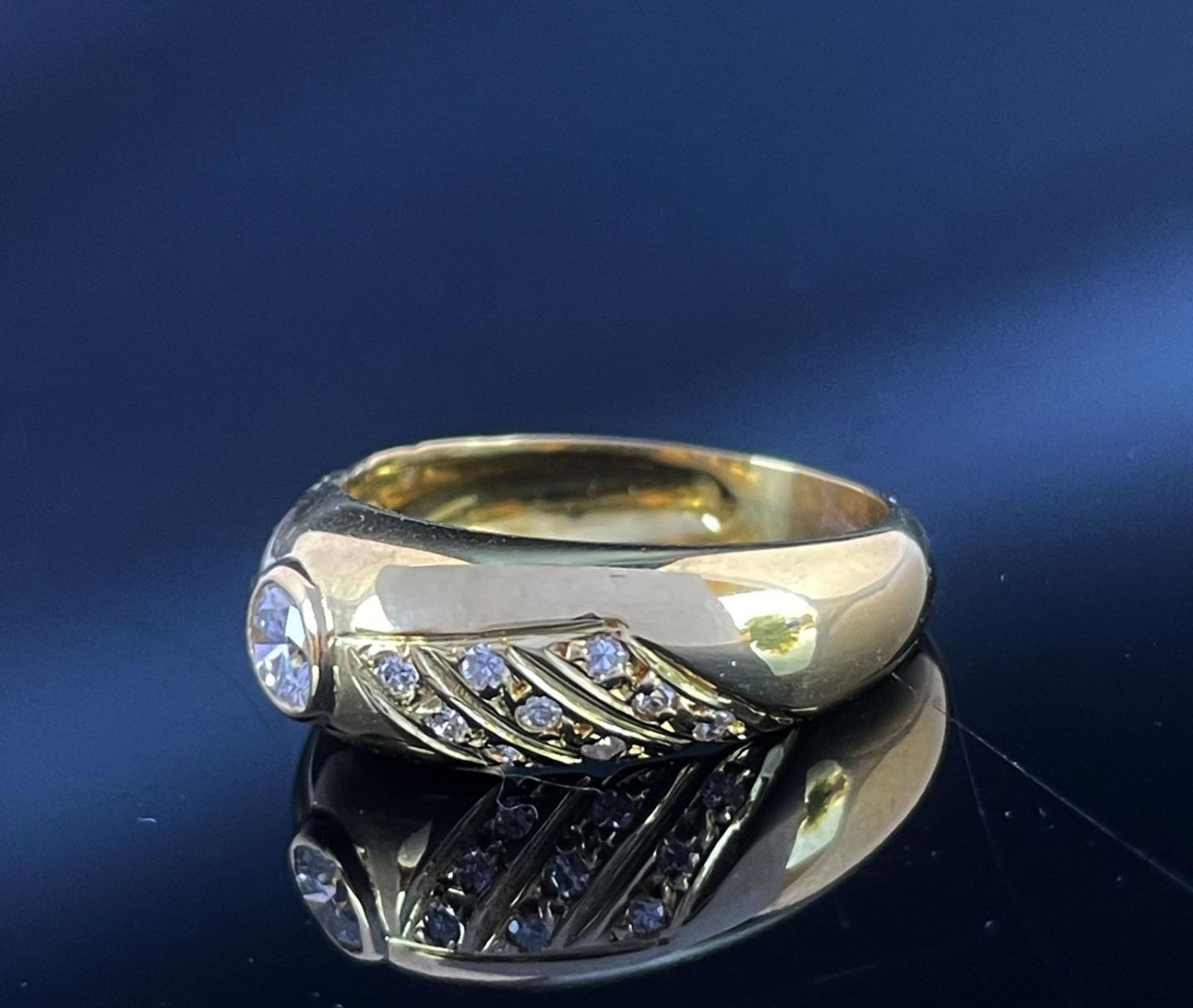 18kt Yellow Gold and Diamonds Ring - Bild 3 aus 4