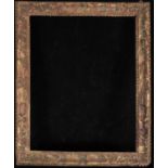 Colonial frame in gilded and polychrome tropical wood Mexican from the 17th century