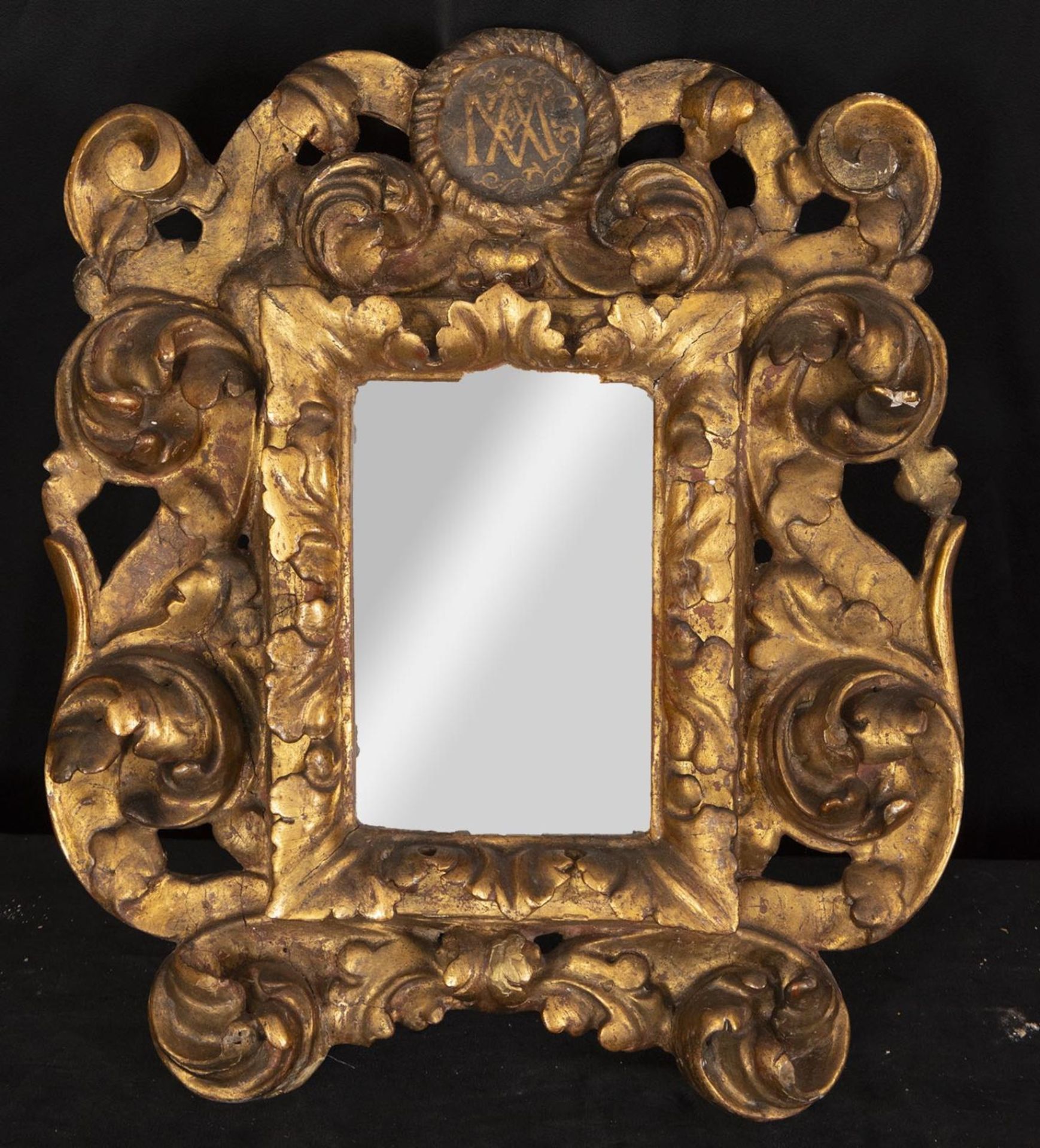 Important Spanish Baroque frame from the late 17th century cornucopia type