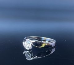 18kt White Gold and Diamond Sotilario