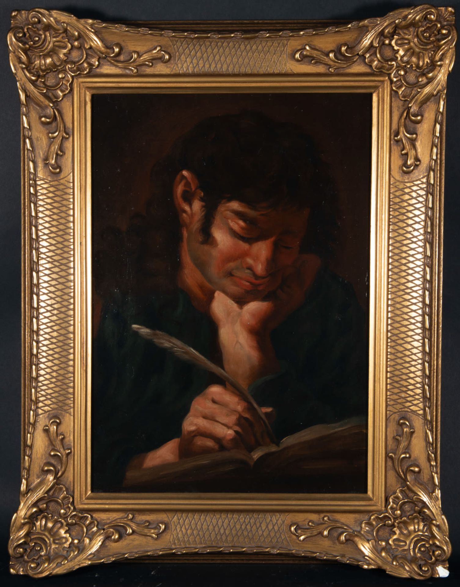 Vicente Lopez Portaña, "Saint John the Evangelist", oil on canvas, Spanish school, late 18th C