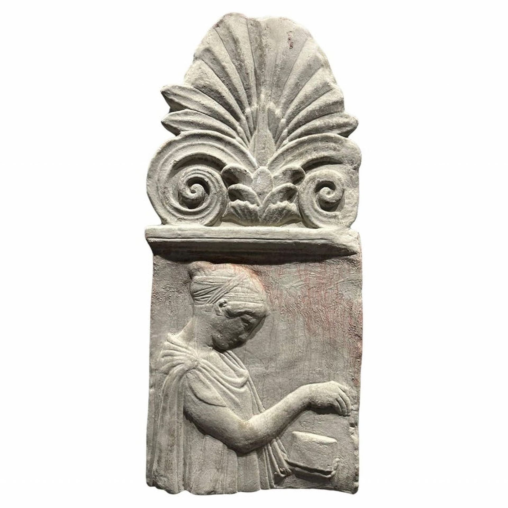 Antefix, Roman sculpture in terracotta, early 20th century