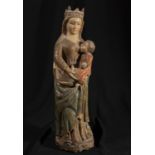 Virgin of the Milk, work from the Late - Romanesque period, 14th century - early 15th century, Casti