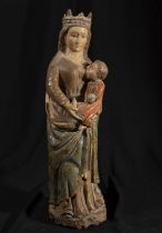 Virgin of the Milk, work from the Late - Romanesque period, 14th century - early 15th century, Casti