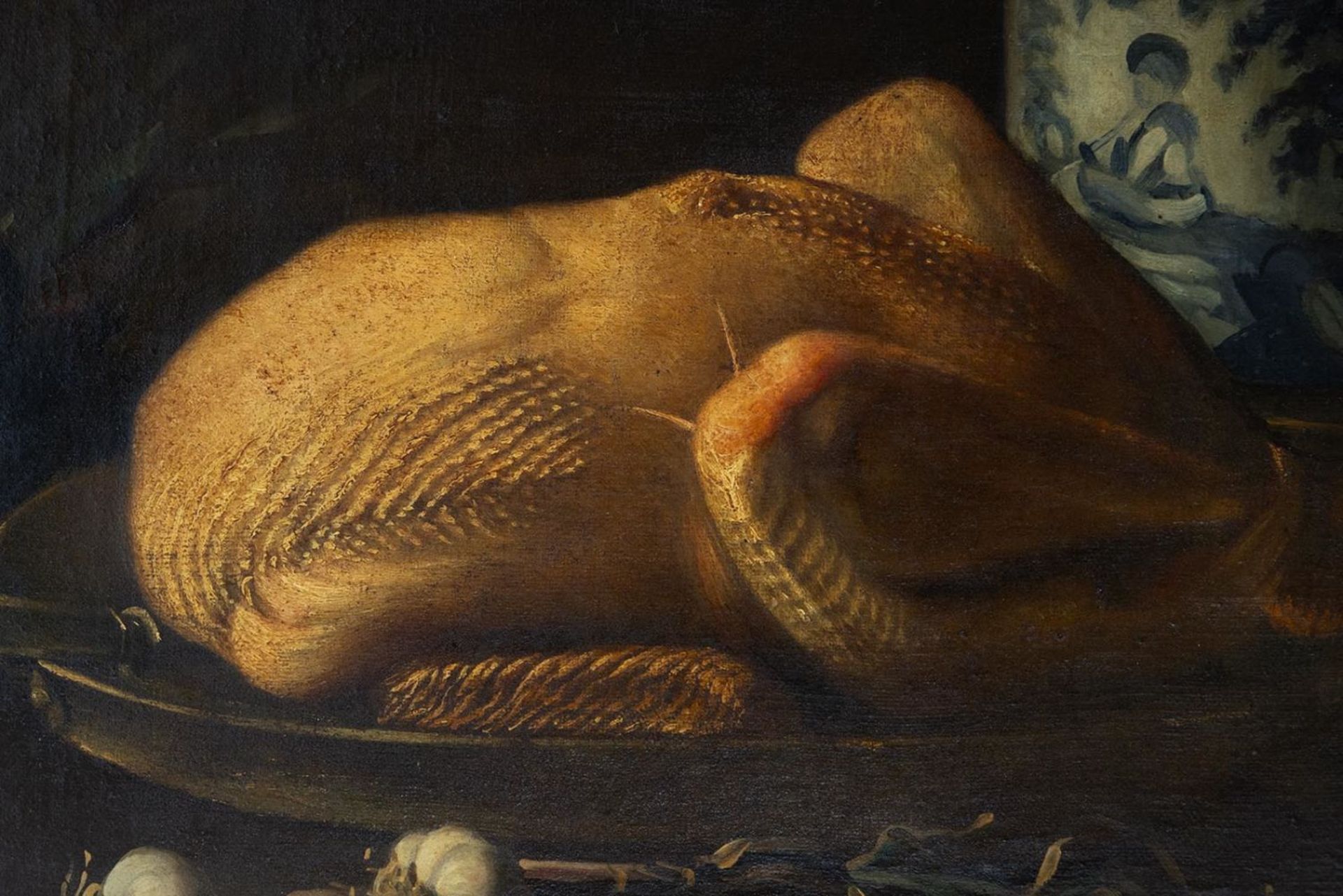 Still Life of Bird and Garlic, 18th century Italian school - Bild 3 aus 5