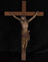 New Spanish Christ on the Cross, Mexican colonial work from Puebla from the beginning of the 18th ce