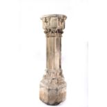 Spectacular Stone Gothic Holy Water font, France or Navarre, 15th century