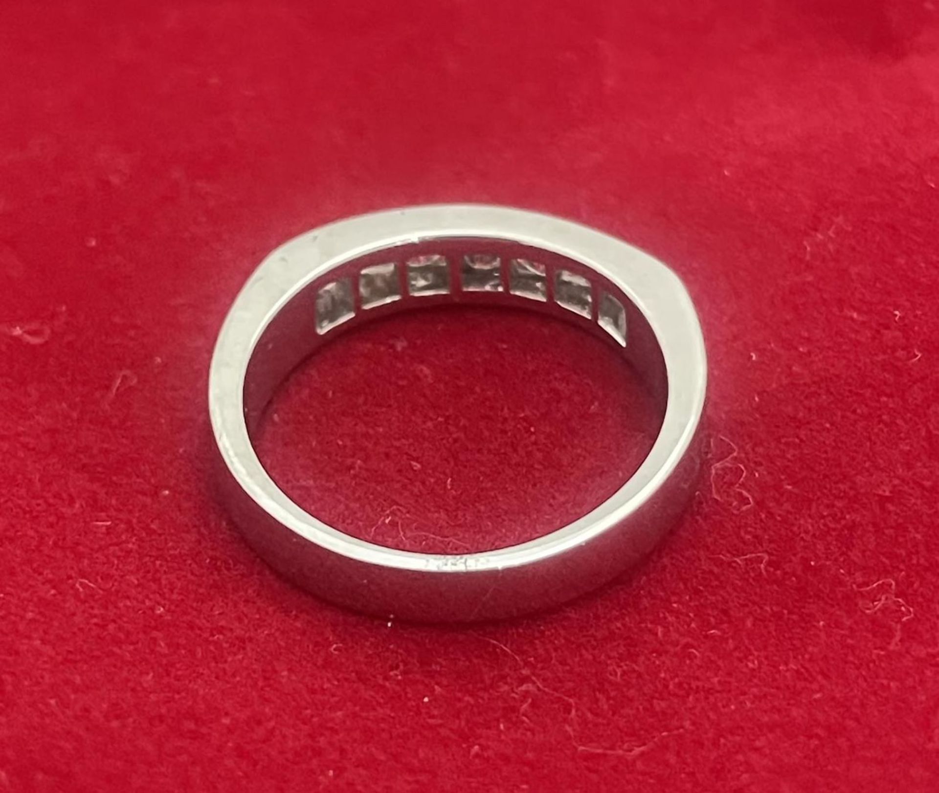 18kt white gold ring half alliance model - Image 4 of 4