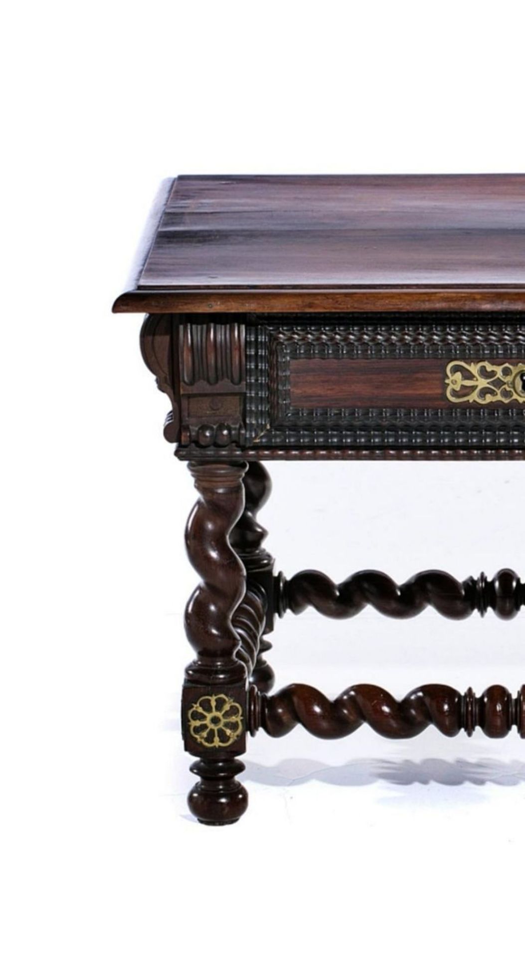 Magnificent Portuguese side table in Rosewood, 19th century - Bild 3 aus 3