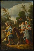 The Flight into Egypt, Flemish school of the 18th century