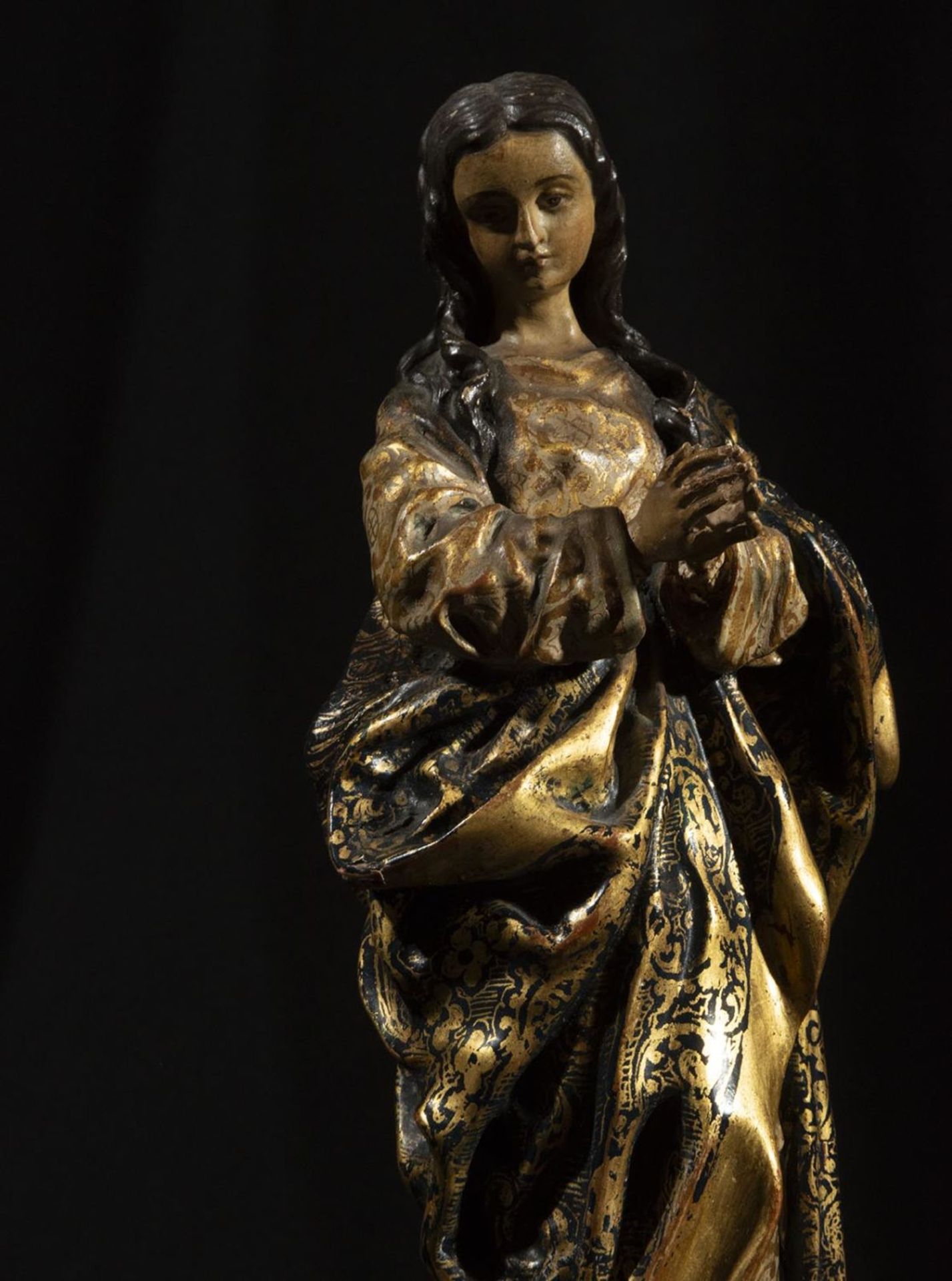 Important Immaculate Virgin in Glory, Granada school of the 17th century, Granada circle of Alonso C - Image 2 of 6