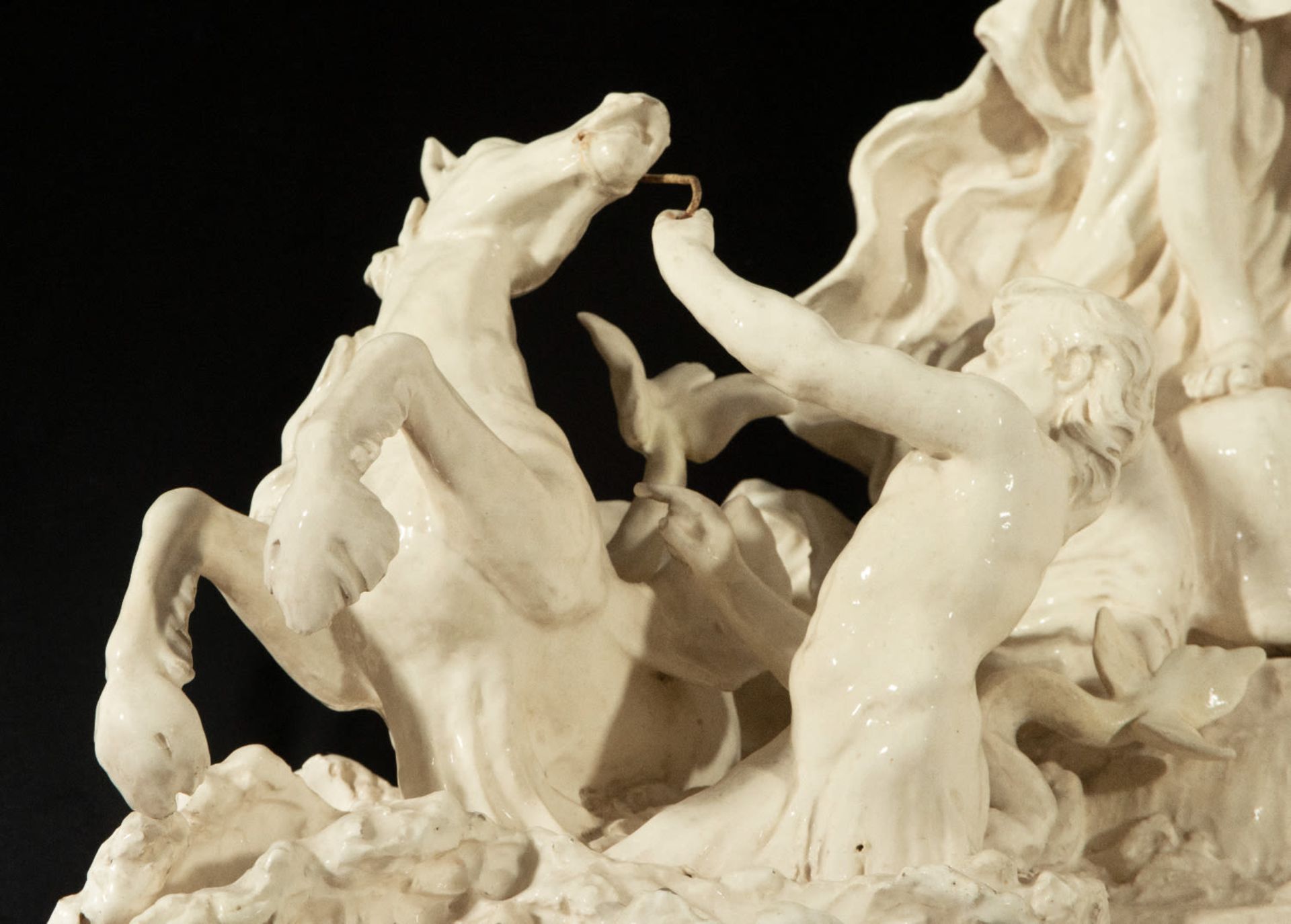 The Triumph of Neptune, an important large ceramic group from the Royal Factory of Capodimonte from  - Image 3 of 4