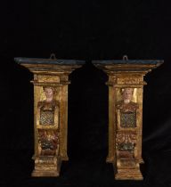 Pair of Plateresque Corbels with Caryatids, Spanish Romanist school of the 16th century
