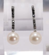 Black diamond earrings