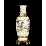 Chinese green family vase, 19th - 20th centuries