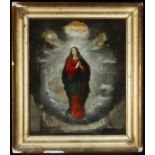 Important Immaculate Virgin in Glory Hispano - Flemish work of the 17th century