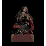 Spectacular and Exquisite Guatemalan colonial Mater Dolorosa from the 17th century - early 18th cent
