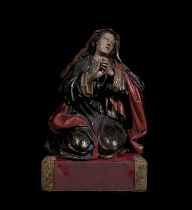Spectacular and Exquisite Guatemalan colonial Mater Dolorosa from the 17th century - early 18th cent