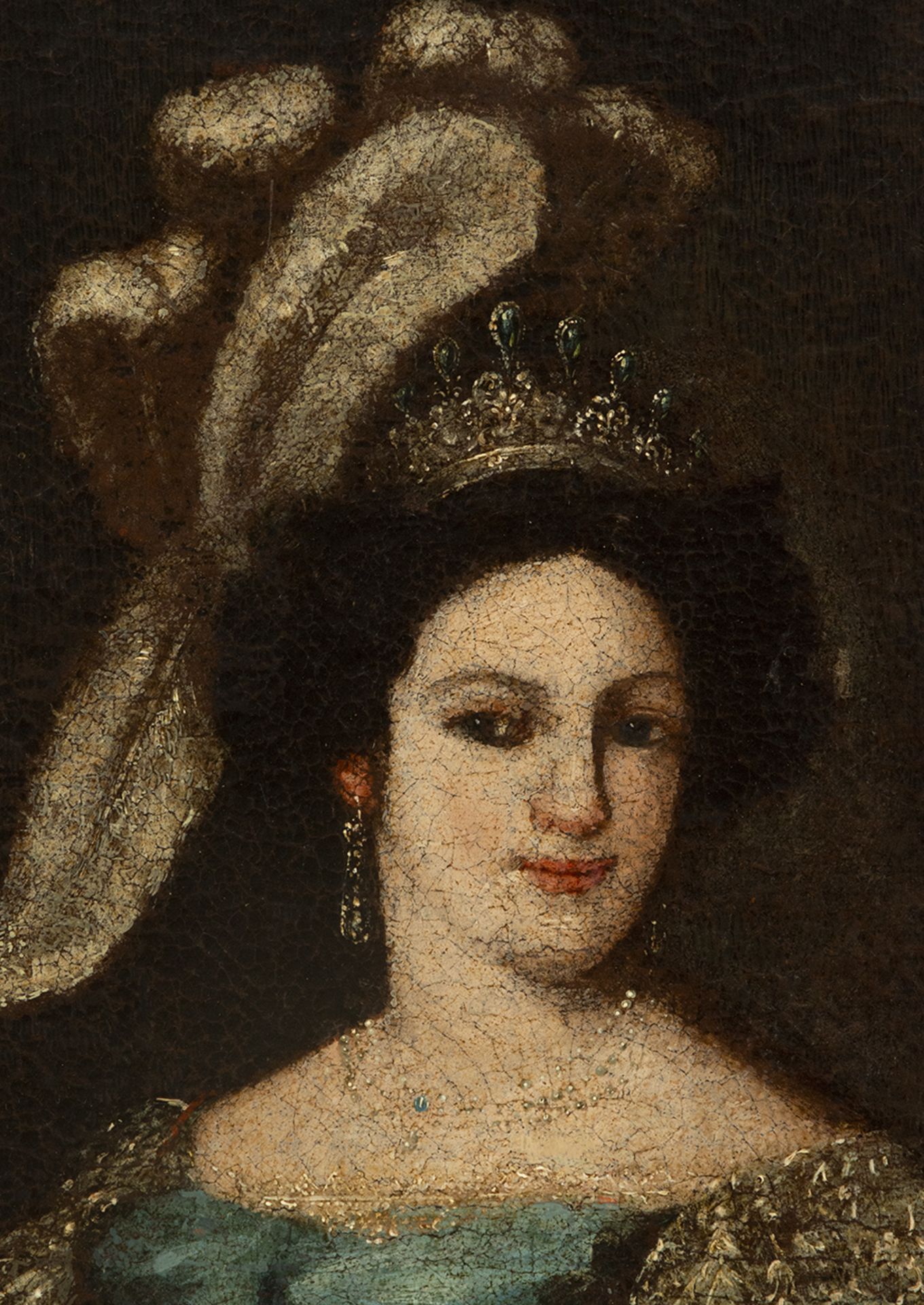 Latin American colonial school of the late 18th century, "Portrait of a Lady" - Bild 2 aus 4