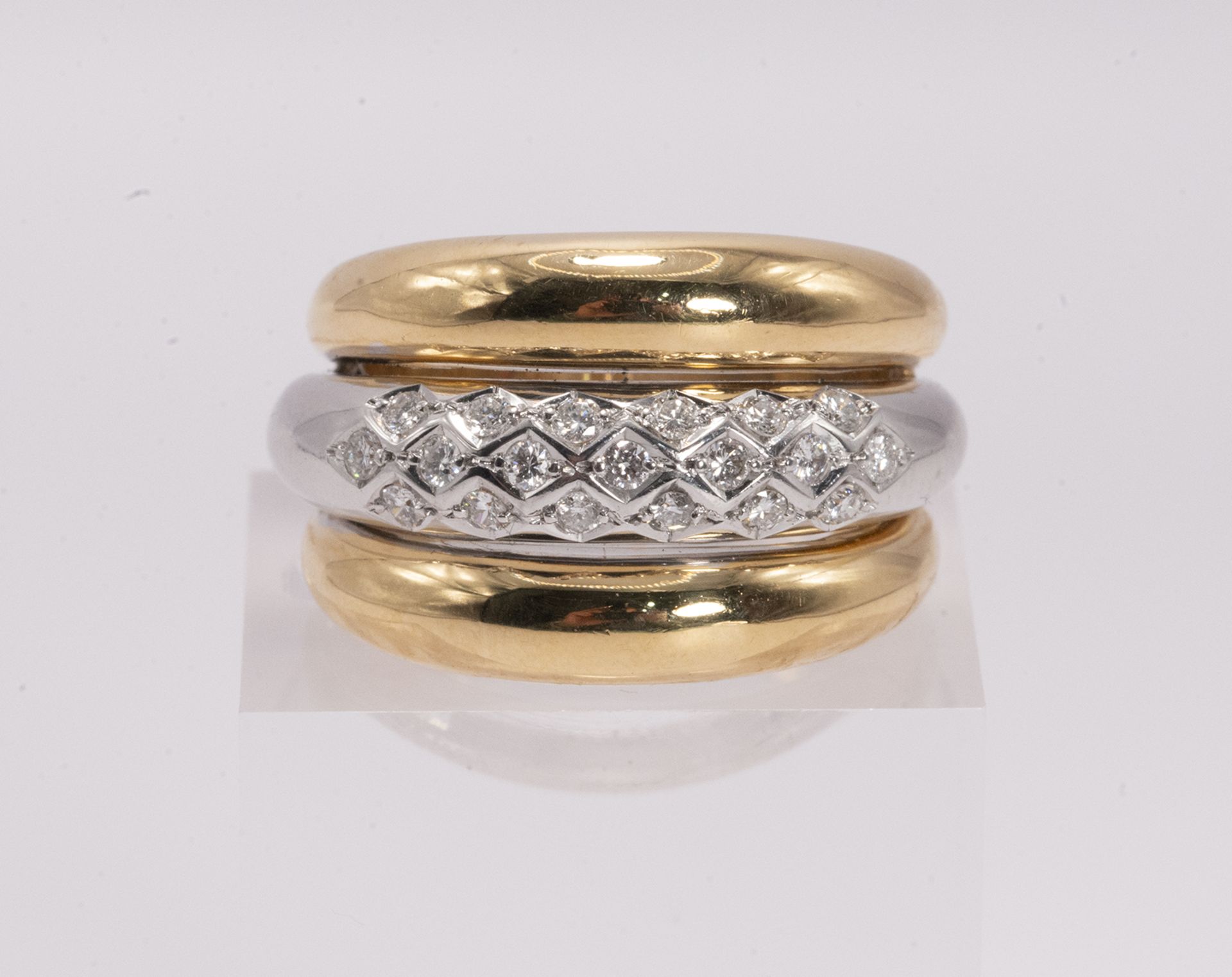 Two-tone Diamond Ring