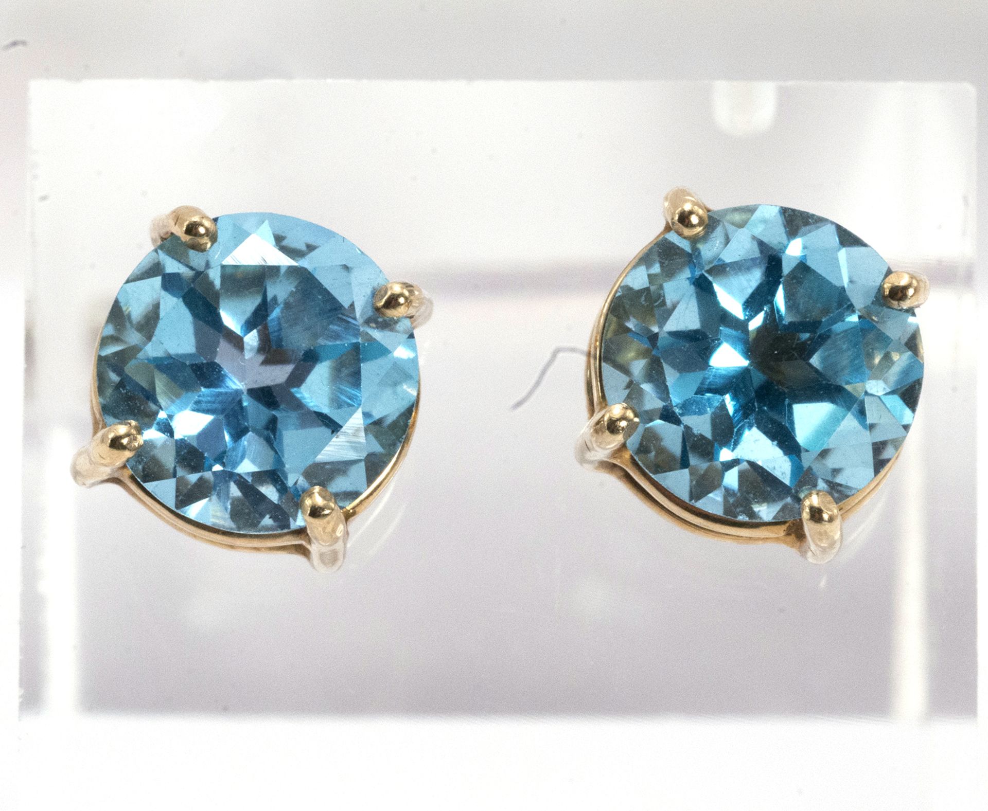 Topaz sleeper earrings